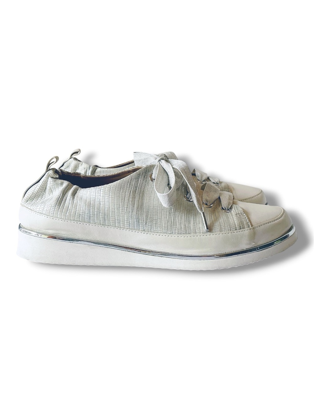 Ron White Nova Metallic Sneakers Made in Italy Size 38